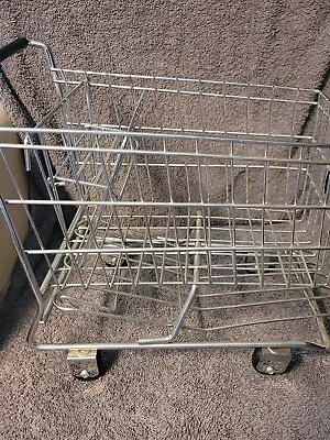 Miniature Steel Toy Grocery Cart 11.5  X 10.25  X 7.5  Play Doll Display • $6.99