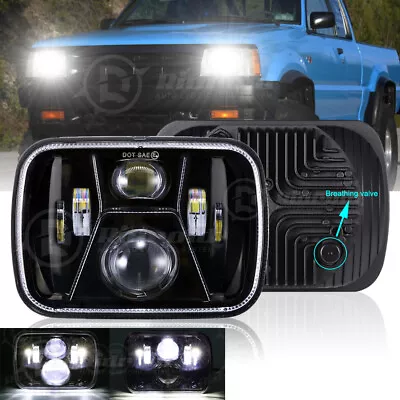 5X7 7x6 Rectangle LED Headlight Hi/Lo Beam For Mazda B2200 B2600 Pickup Truck • $32.99