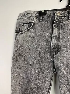 Wrangler Jeans Mens 36x36 Acid Wash Regular Fit Denim Pants USA Vtg 100% Cotton • $38.87