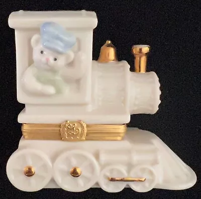 Lenox Treasures All Aboard Treasure Box~1st Issue~Porcelain Trinket Box W/charm • $18