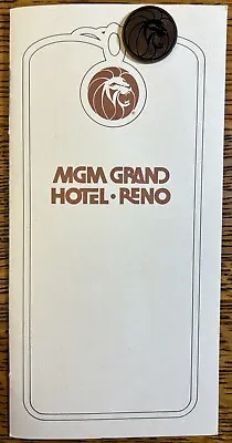 MGM Grand Hotel Reno Menu Lion Pin Holly Mitchell Nevada • $34.99