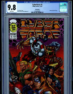 Cyberforce #1 CGC 9.8 1993 Image Embossed Gold Edition Silvestri Amricons K76 • $189.99
