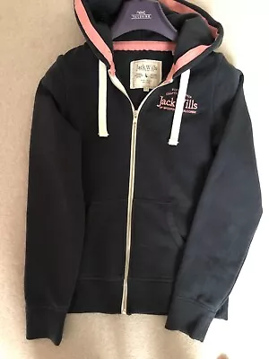 Jack Wills Full Zip Hoodie Size 8- Dark Blue • £0.99