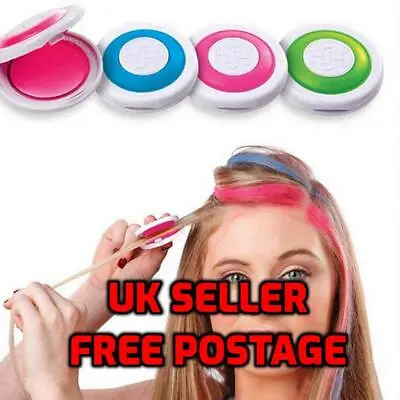  Temporary Hair Chalk Hair Colour Comb Dye Salon Kits Party Cosplay Set Uk Easy • £3.19