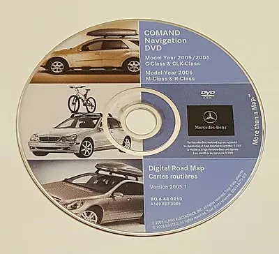 Mercedes Benz Oem Navigation Dvd Disc C Clk M R Class Bq6460213 Oem A1698273059 • $55.99