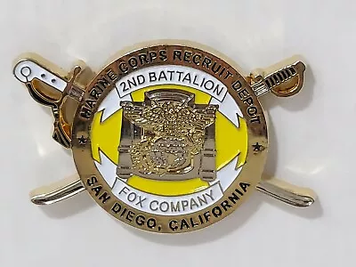 Marine Corps Recruit Depot San Diego CA. 2nd Battalion Fox Company Pin  • $10.95