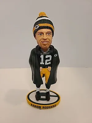 Aaron Rodgers Sideline Coat Stocking Cap Bobblehead #72/500 Green Bay Packers  • $79.99