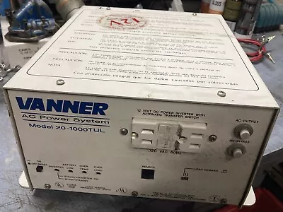 Vanner 20-1000tul Power Inverter For Parts In-operable • $65