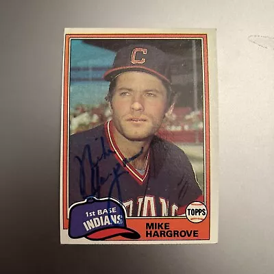 Mike Hargrove 1981 Topps Autographed Signed Auto Baseball Card • $6.23