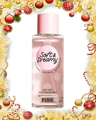 (1) Victoria's Secret PINK SOFT & DREAMY Body Mist W/Essential Oils 8.4oz NEW • $15.95