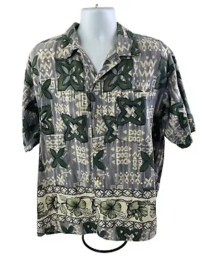 VTG Duke Kahanamoku Hawaiian Shirt Mens Medium Multicolor S/S Button Up Camp • $28.88