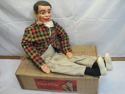 Dan O' Day Vintage Ventriloquist Man Doll Jimmy Nelson Juro Novelty W/Box • $299.99