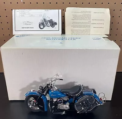 Danbury Mint 1948 Indian Chief Motorcycle 1:10 Die Cast - DAMAGED • $89.99