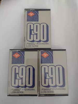 Agfa C90 X3 Cassette Tape - New Old Stock • £9.99