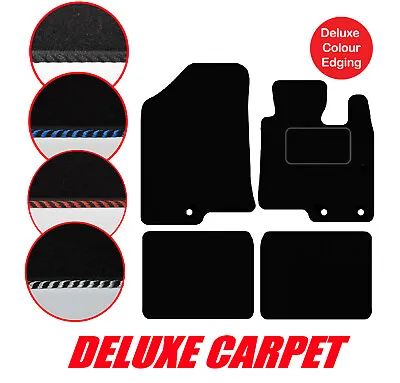 Hyundai I40 2012 Onwards Tailored Car Mats Deluxe Carpet & Edgings 4pcs & Clips • £11.99