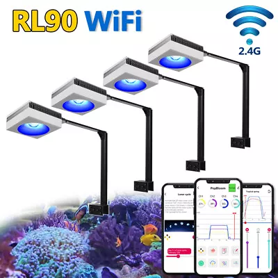 PopBloom RL90 WiFi Marine Fish Tank Light For 180cm 72inch 6ft Coral Reef Tank • $968.15