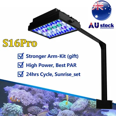 PopBloom Marine Led Aquarium Light Full Spectrum For 40cm-60cm Coral Reef Tank • $116.10