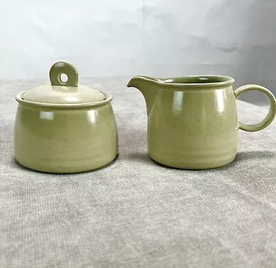 Mikasa Terra Stone CN212 Khaki Sugar Bowl And Creamer • $17