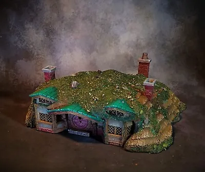 Painted Hobbit House 2 - The Lord Of The Rings - Warhammer - Halfling - Scenery • £79.99