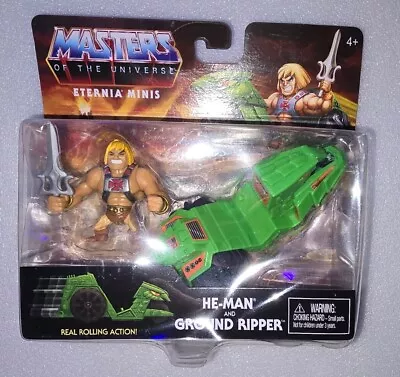 Masters Of The Universe Eternia Minis 3  HeMan & Ground Ripper (Card Not Perfect • $9.88