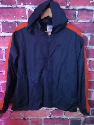 Adidas Mens Windbreaker Pullover Jacket Half Zip Size Medium • $27.95