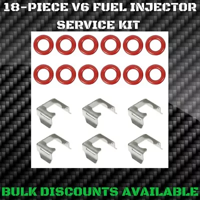 1984-1985 Turbo V6 Riviera T-Type FUEL RAIL INJECTOR CLIPS RETAINERS O-RING Set • $44.89