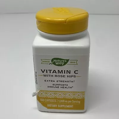 Nature's Way Vitamin C With Rose Hips Extra Strength 1000 Mg 100 Capsules • $16.99