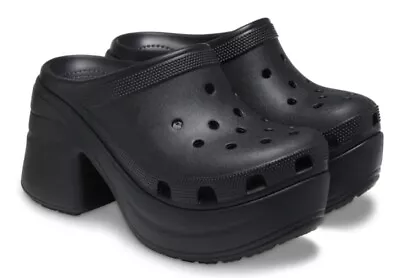 NEW Crocs Siren Clog Women's Size 6 High Heel Platform Stylish Shoes • $55