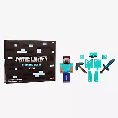 2022 SDCC Minecraft Diamond Level Steve Collector Action Figure Mattel • $50