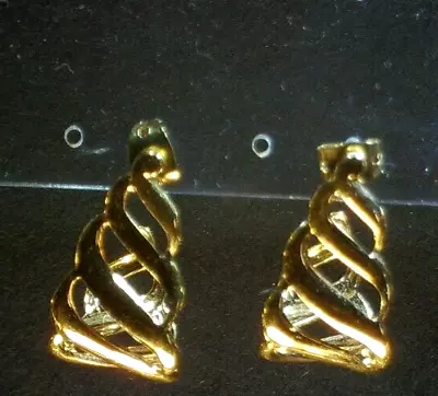 Vintage Monet Huggie Earrings • $7.99