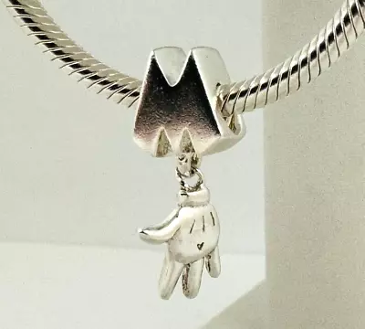 Authentic Chamilia Sterling Silver Disney Mickey Mouse Hand Dangle Charm • $39.98