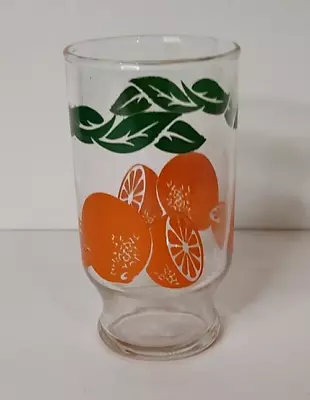 Anchor Hocking 6 Oz Vintage Orange Juice Drinking Glasse • $7