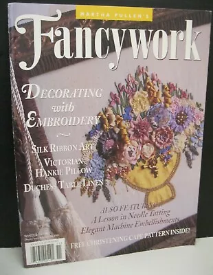 Martha Pullen's Fancywork Winter 1997 - 1998 Christening Cape Tatting Softcover • $6.99