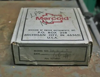 Mercoid Controls Bourdon Tube Pressure Switch DA-31-2-5-DA • $349