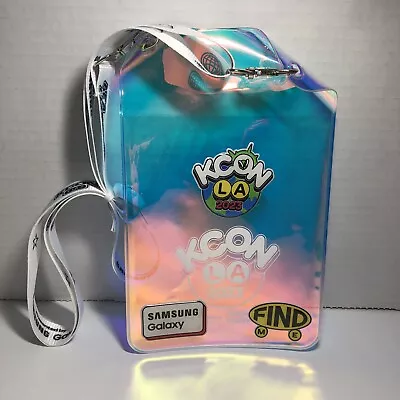 KCON 2023 LA Lanyard-Los Angeles “Be A KCONNER” Iridescent Color Samsung Korea • $21