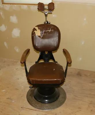 1907 Antique Vintage Brown Dental Chair SS White Dental Mfg Co • $400