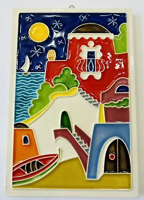 Vietri Pottery- Amalfi Coast Tile 6x4’’ Made/Painted By Hand-Italy • $27.99