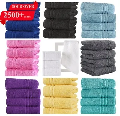 4X Extra Large Jumbo Bath Sheets 100% Premium Egyptian Cotton Soft Towel 500 GSM • £10.99