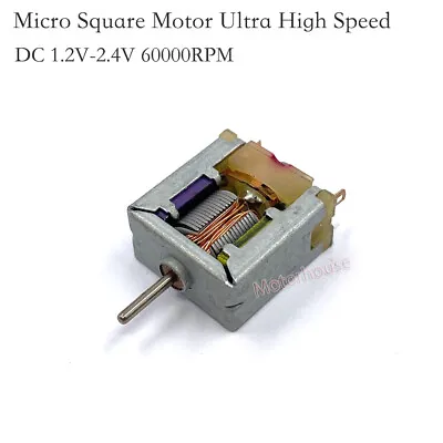 DC 1.2V-2.4V 1.5V High Speed Mini 18mm Square DC Motor DIY RC Toy Model Slot Car • $1.55