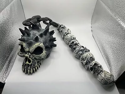 Vintage 1995 Rubies Skull Flail Mace Skeleton Medieval Costume Cosplay Halloween • $18