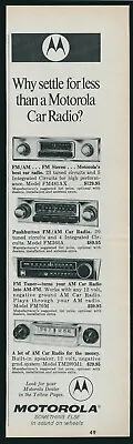 Motorola Car Radio AM FM Automobile Truck Vintage Magazine Print Ad 1972 • $9.95