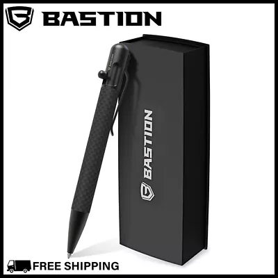 BASTION BOLT ACTION PEN Carbon Fiber Black Stainless Steel Tactical Executive • $54.99