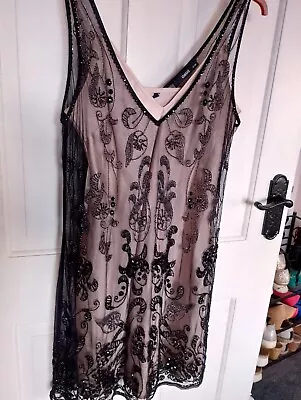 1920s Flapper Style Beaded Cocktail Dress  • £9.99