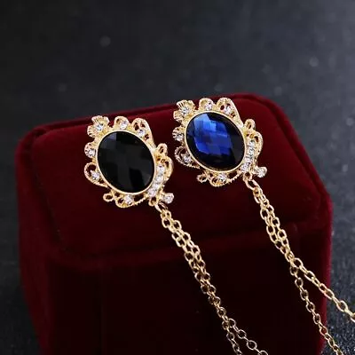 Rhinestone Clothing Accessory Fashion Jewelry Korean Style Brooch Men Brooch • $4.22