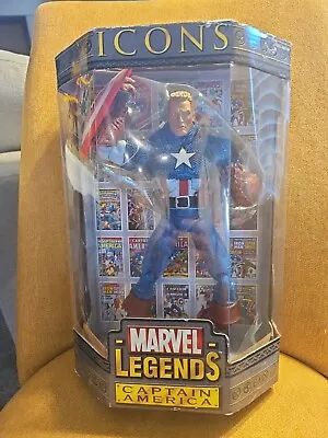 Marvel Legends Captain America Icons 12  Figure 2006 With Book Inside BRAND NEW • $29.99