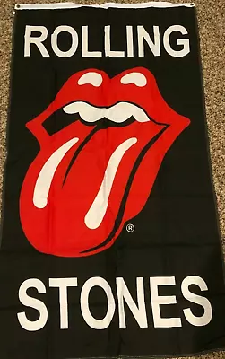 New VERTICAL ROLLING STONES ROCK BAND SINGER 3x5ft FLAG Superior US Seller • $15.75