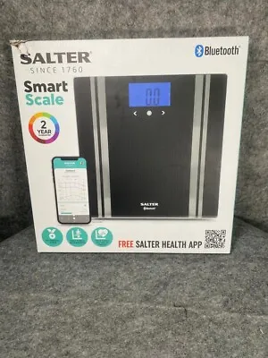 Salter Bluetooth Smart Weighing Scales Black 200kg Max Capacity Track Health App • £28.07