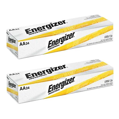 48 Energizer AA Industrial Alkaline Batteries (EN91 LR6 1.5V) • $26.47