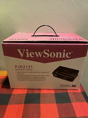 ViewSonic PJD2121 400 Lumens Ultra Portable SVGA DLP Projector With Case • $39.99