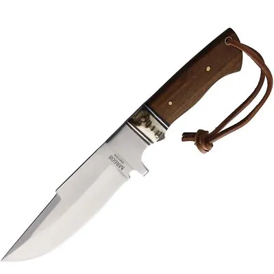 Marbles MR608 Skinner Wood / Stag Fixed Blade Knife W/ Leather Sheath • $29.87